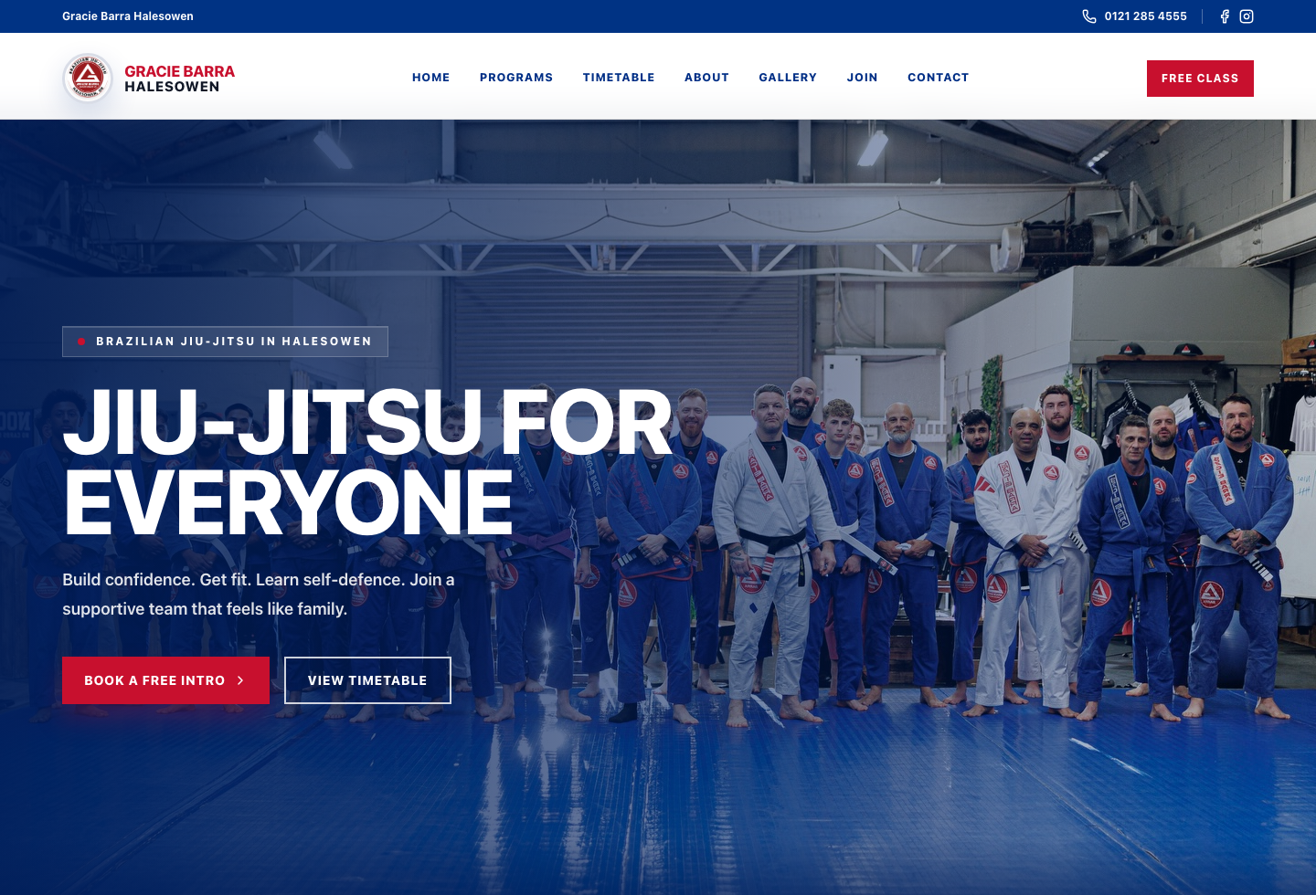 Gracie Barra Halesowen website